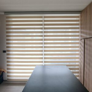 Cortinas Roller Duo Seda Tostado