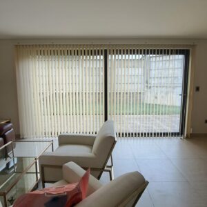 Cortinas Vertical Rustica Beige