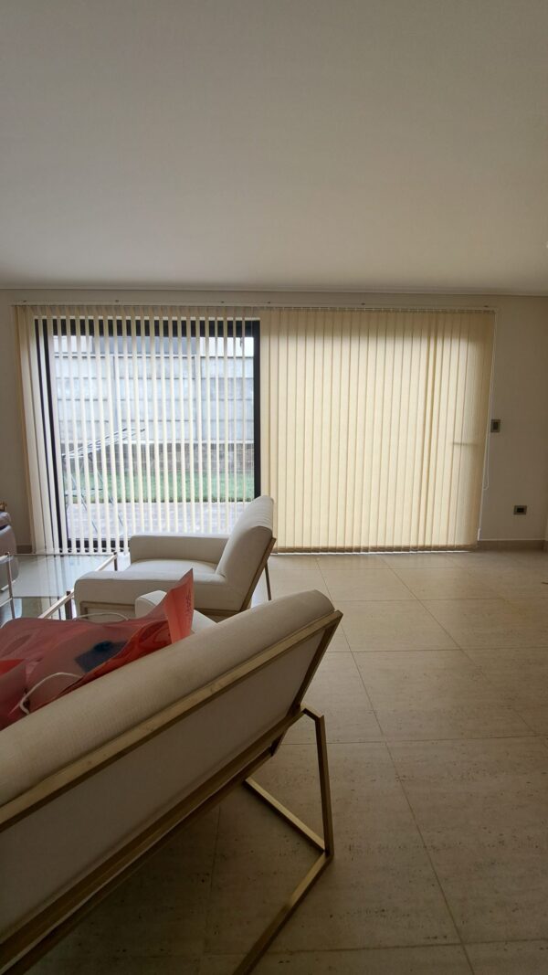 Cortinas Vertical Rustica Beige - Imagen 2