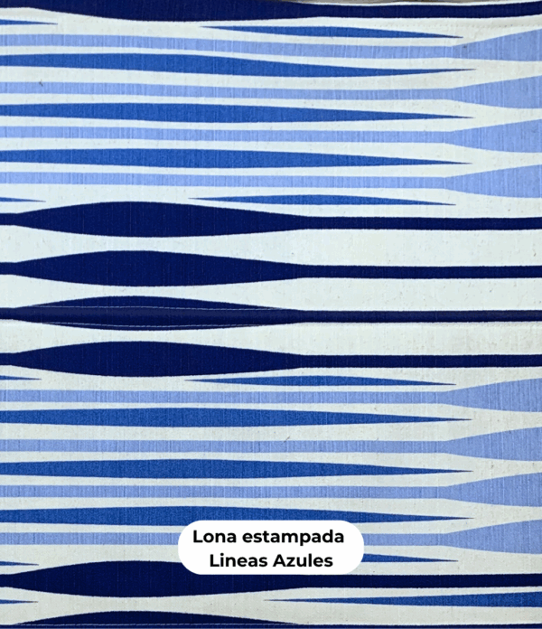 Lona Líneas Azules (1,40 mts)
