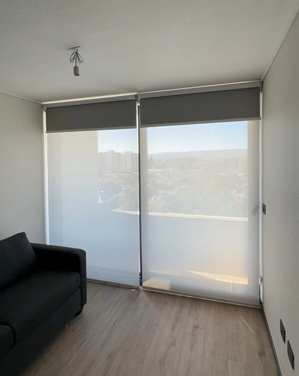 Roller Doble - Blackout Gris y Screen Blanco 5%
