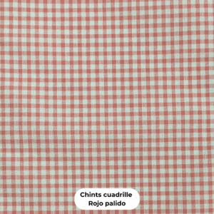 Chints Cuadrille Rojo Pálido (1,40 mts)