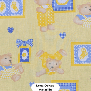 Lona Ositos Amarillo (1,40 mts)