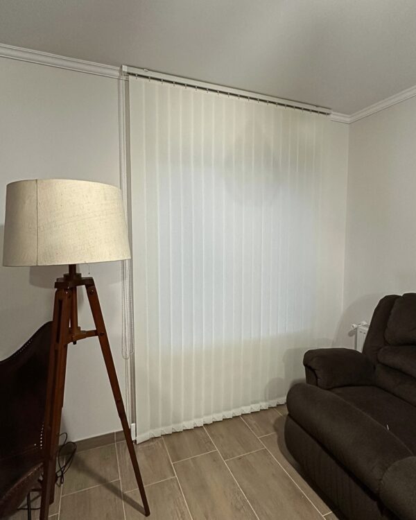 Cortinas Vertical Rustica Blanco - Imagen 2