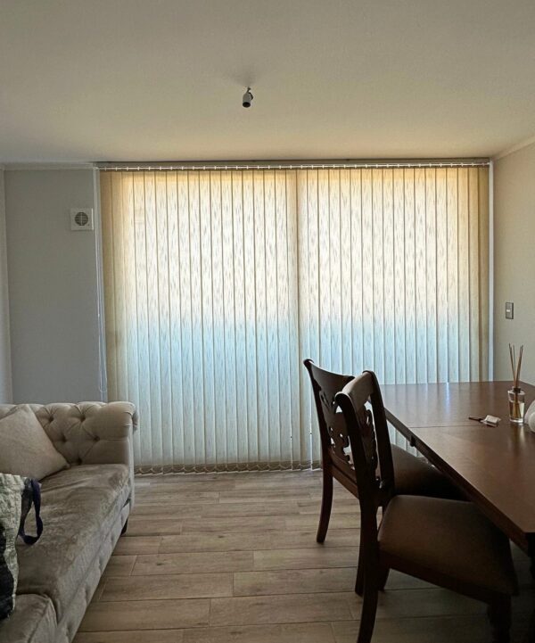 Cortinas Vertical Rustica Beige