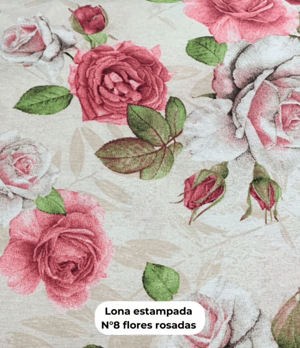 Lona N°8 Flores Rosadas
