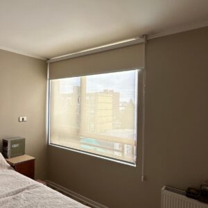 Roller Doble – Blackout Beige + Screen Beige 5%