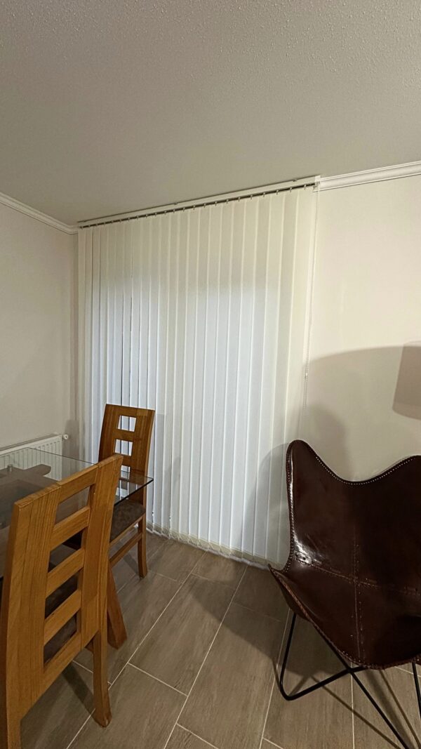 Cortinas Vertical Rustica Blanco