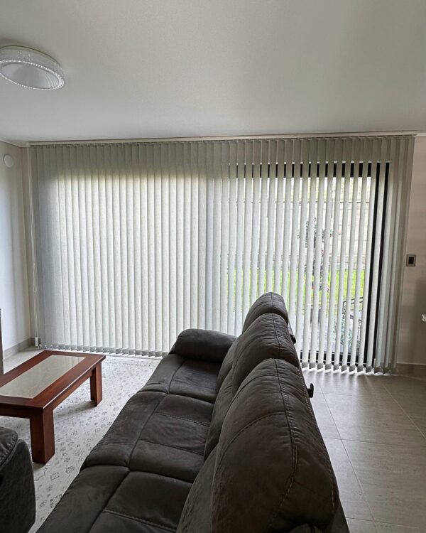 Cortinas Vertical Rustica Gris