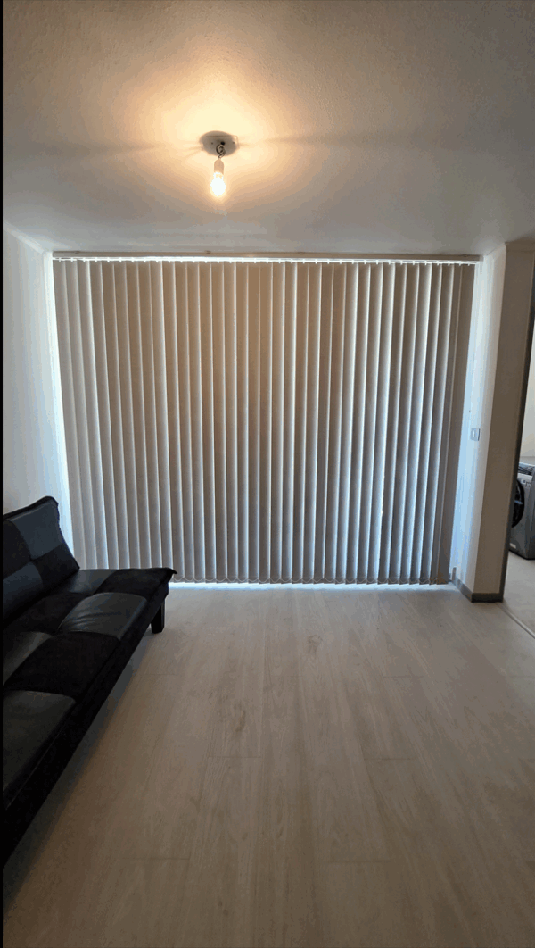 Cortina Vertical Blackout Beige - Imagen 2