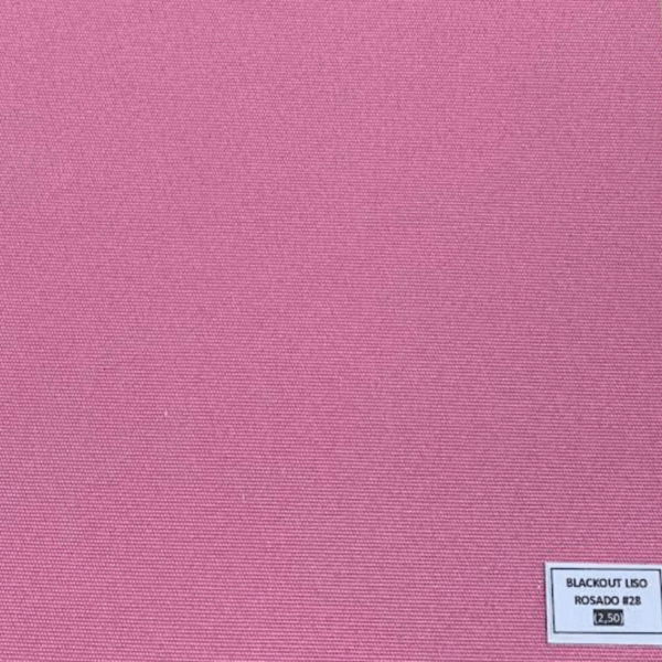 Tela Roller Blackout Liso Rosado