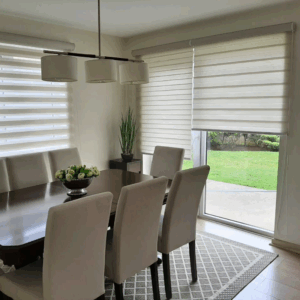 Cortinas Roller Duo Seda Blanco
