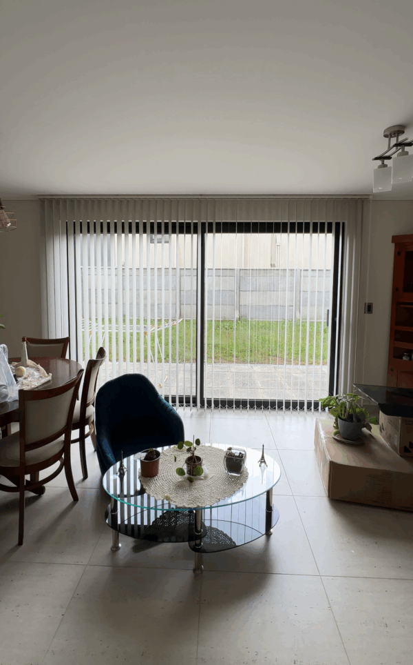 Cortinas Vertical Rustica Gris - Imagen 2