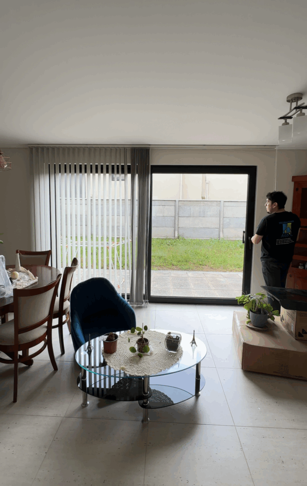 Cortinas Vertical Rustica Gris - Imagen 3