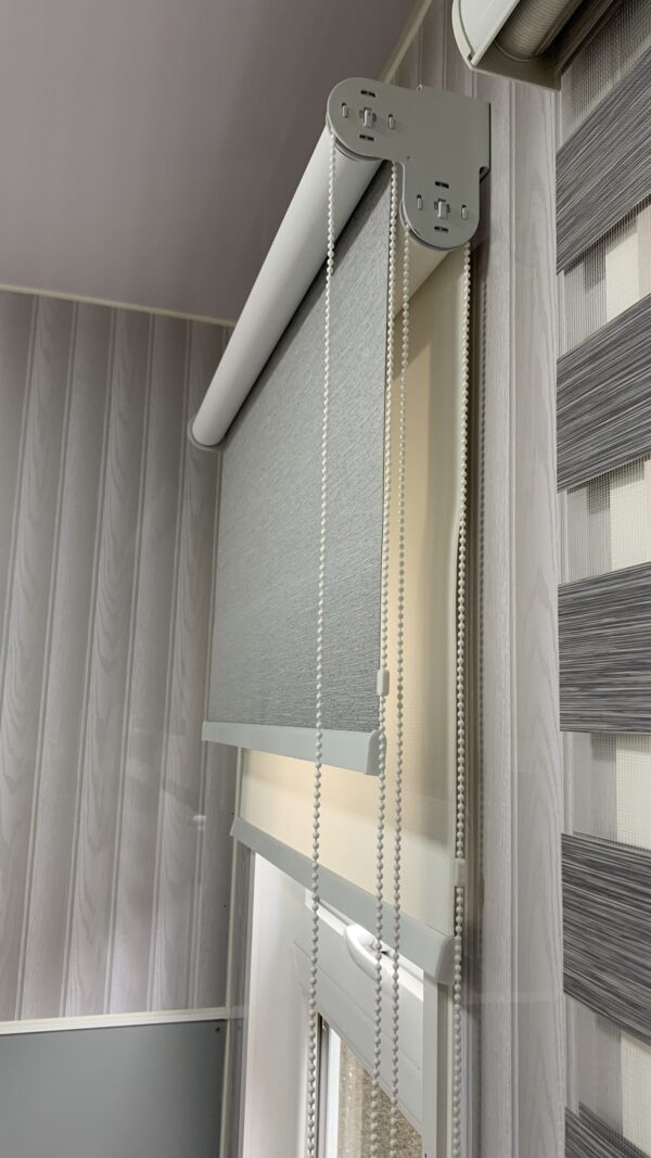 Roller Doble - Blackout Gris y Screen Blanco 5% - Imagen 2