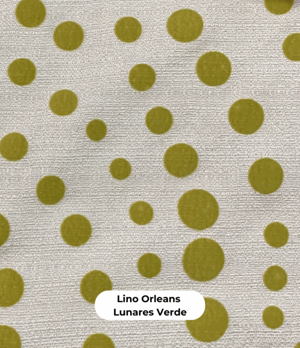 Lino Orleans Lunares Verde (1,40 mts)