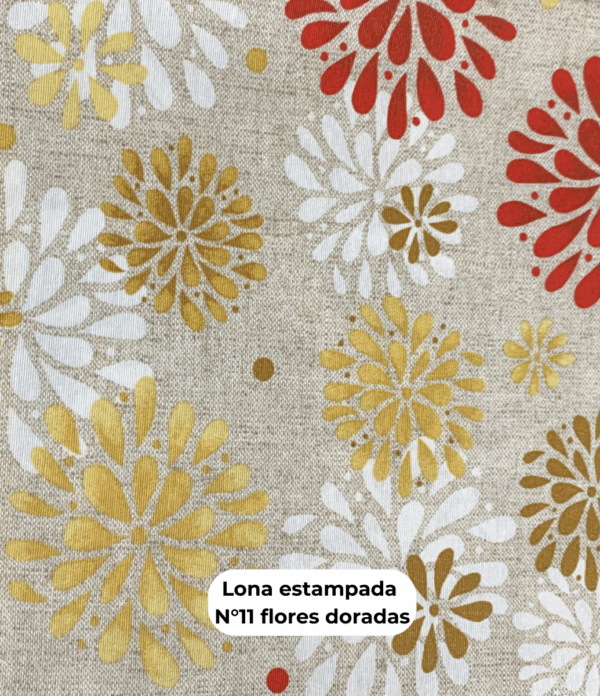 Lona N°11 Flores Doradas