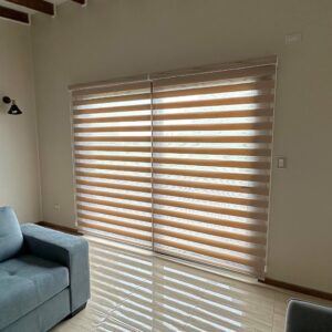Cortina Roller Duo Seda Tostado