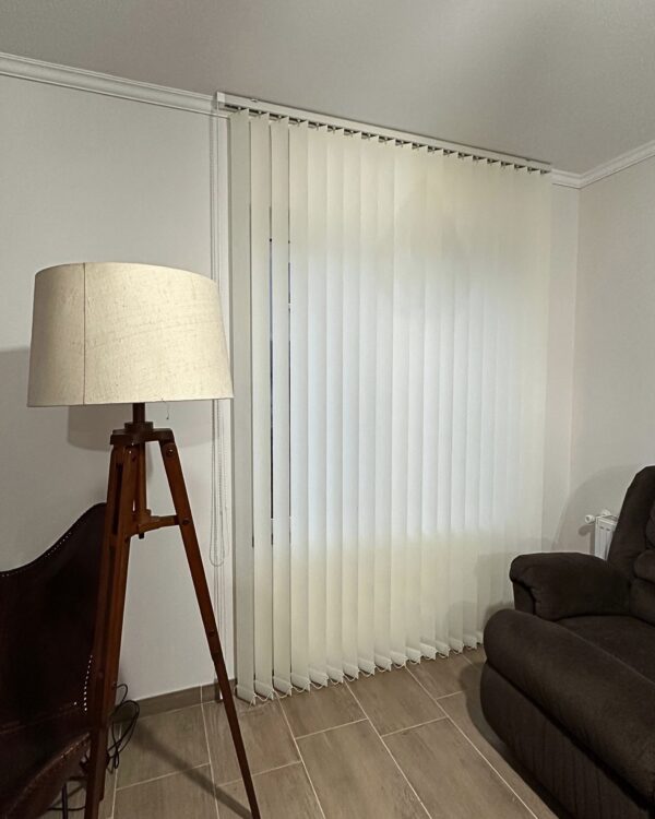 Cortinas Vertical Rustica Blanco