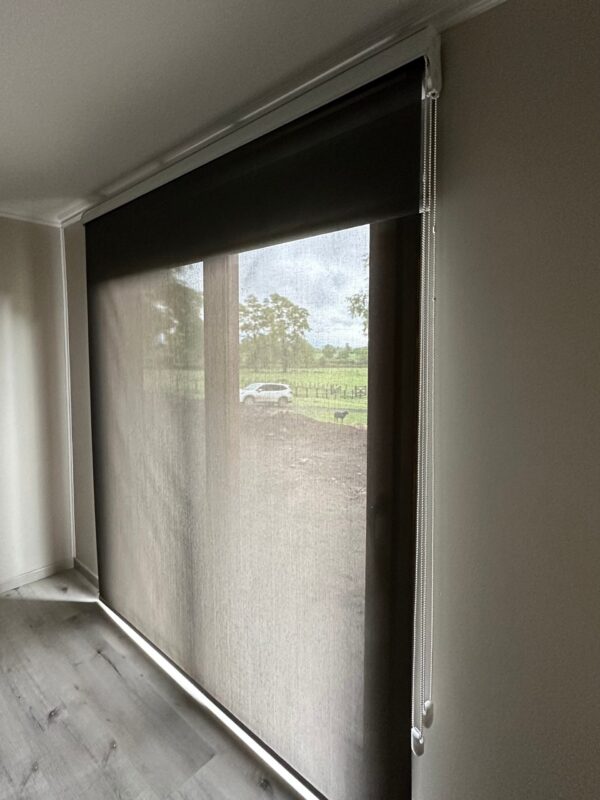 Roller Doble - Blackout Gris y Screen Grafito 3% Con Cenefa - Imagen 3