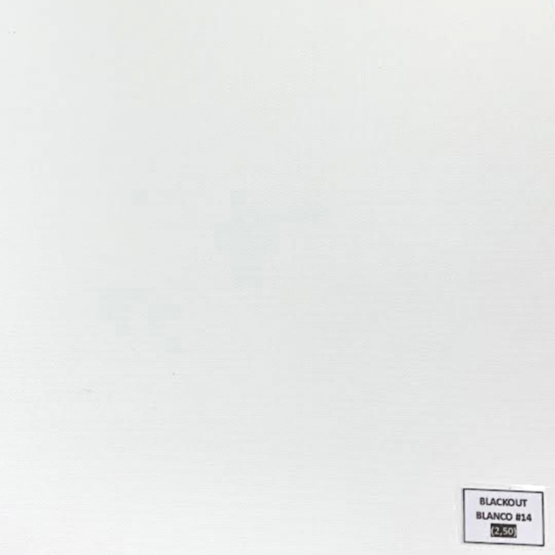 Roller blackout liso blanco