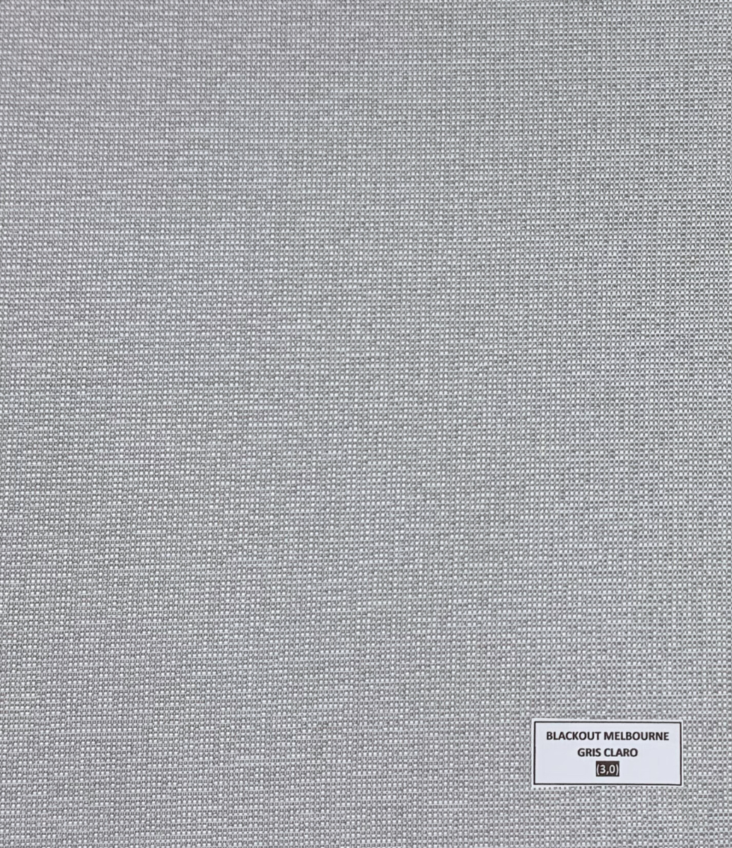 Roller blackout texturados melbourne gris claro