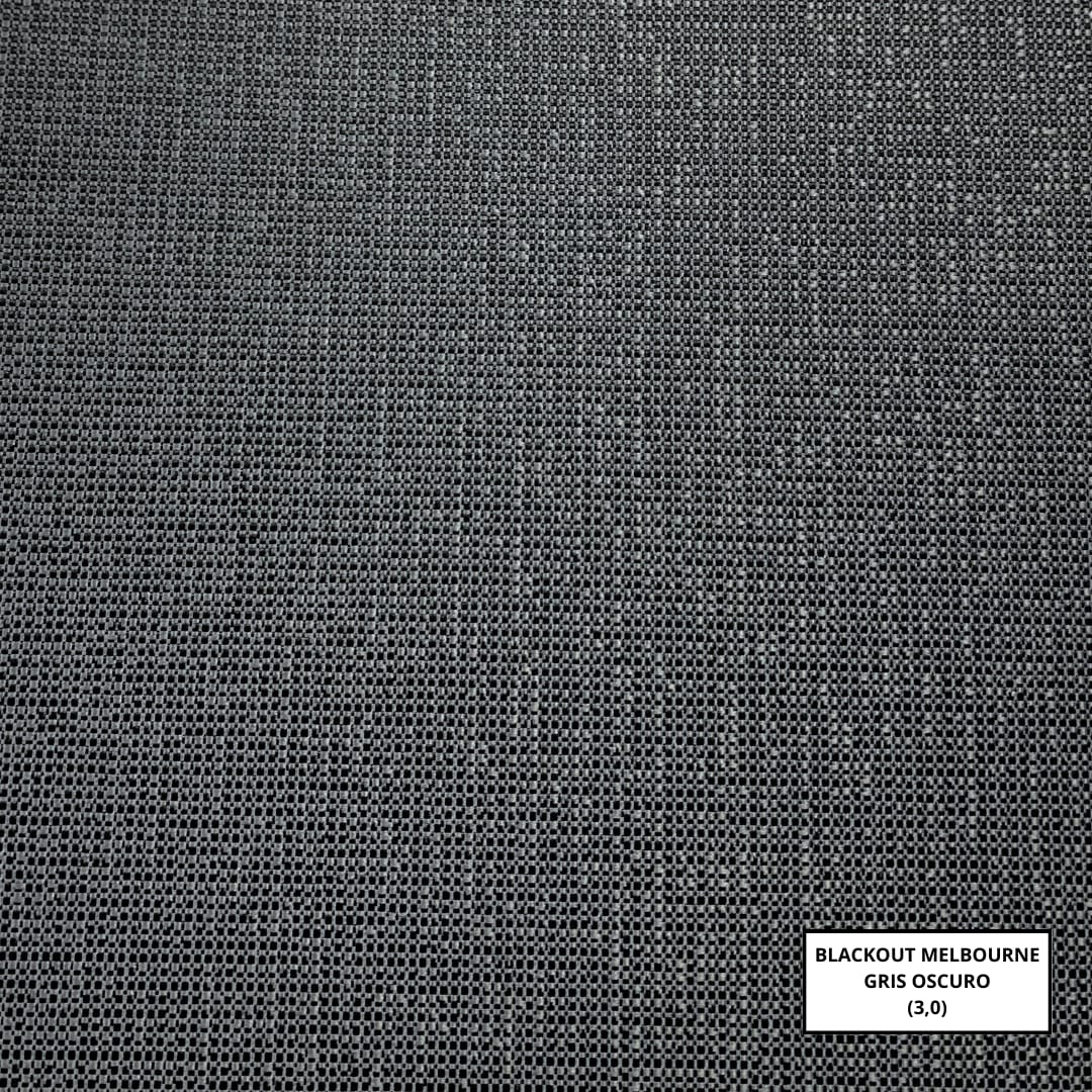 Roller blackout texturados melbourne gris oscuro