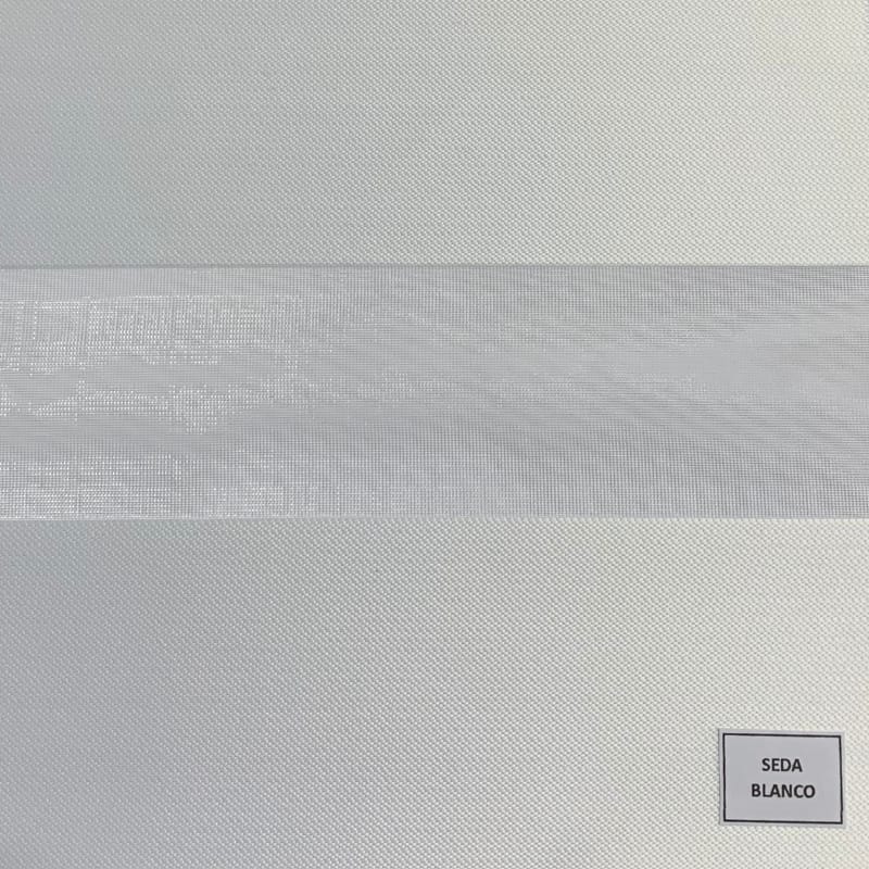 Roller duo seda blanco