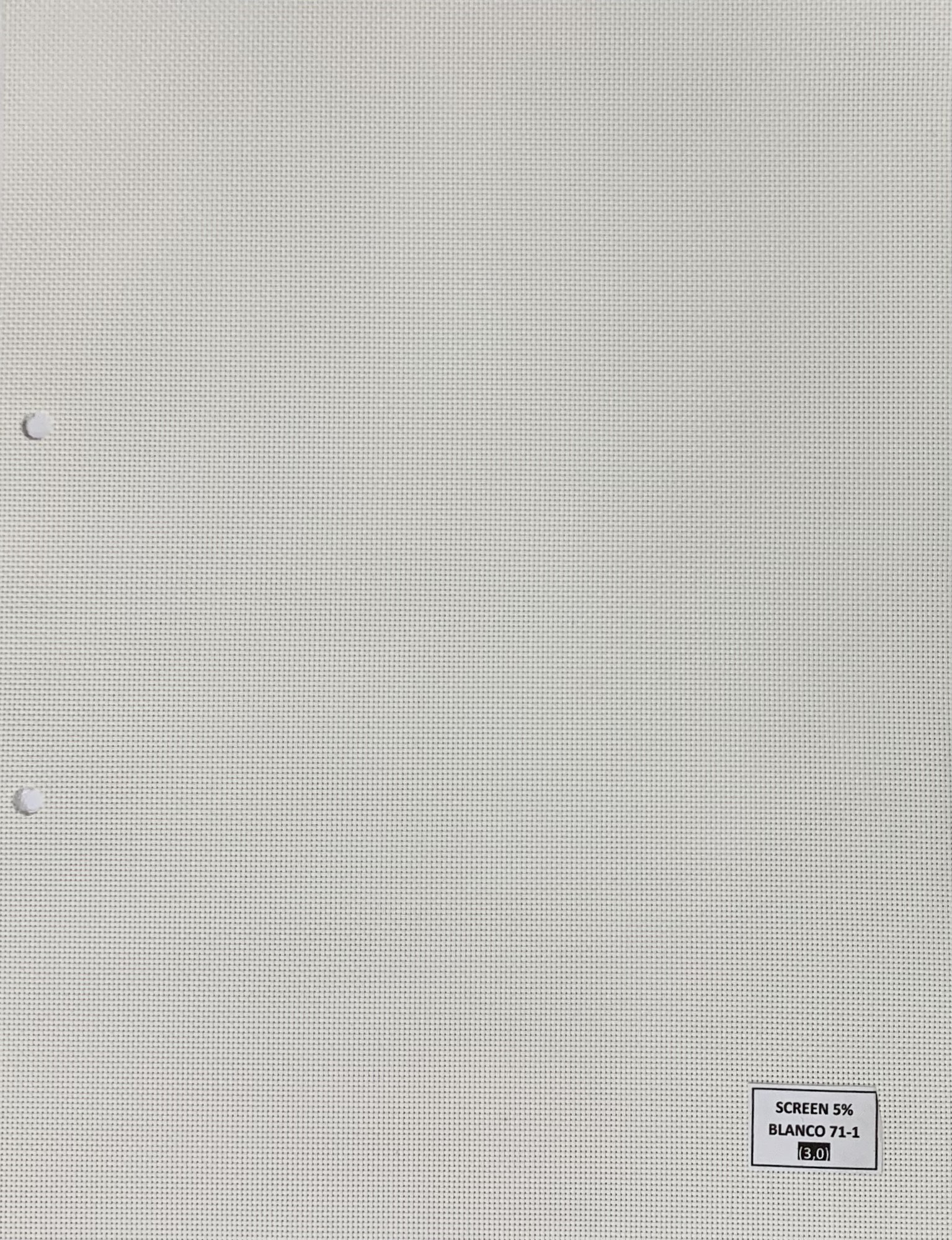 Roller screen 5% Blanco
