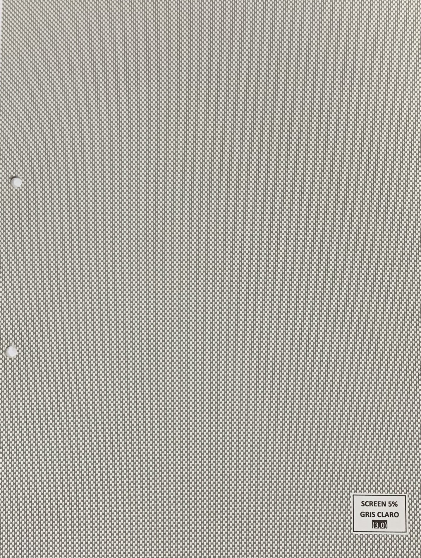 Roller screen 5% gris claro